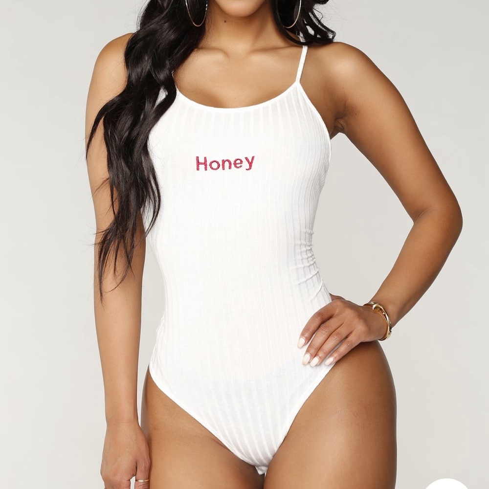 Fashion Nova Bodysuit- White